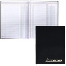 Adams Tops ARB8002M Account Book, 2 Column, 80 Pages, 7 x 9-1/4"