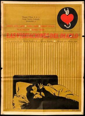 F575      LAS VISITACIONES DEL DIABLO Mexican poster '68 Ignacio Lopez Tarso