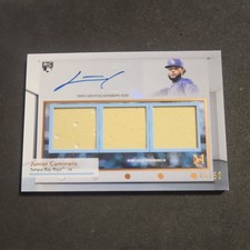 2024 Topps Museum Collection Triple Patch Auto Junior Caminero 6/50