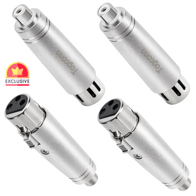Togconn RCA/XLR Connectors - Adapter Pack for Professional Audio Gear