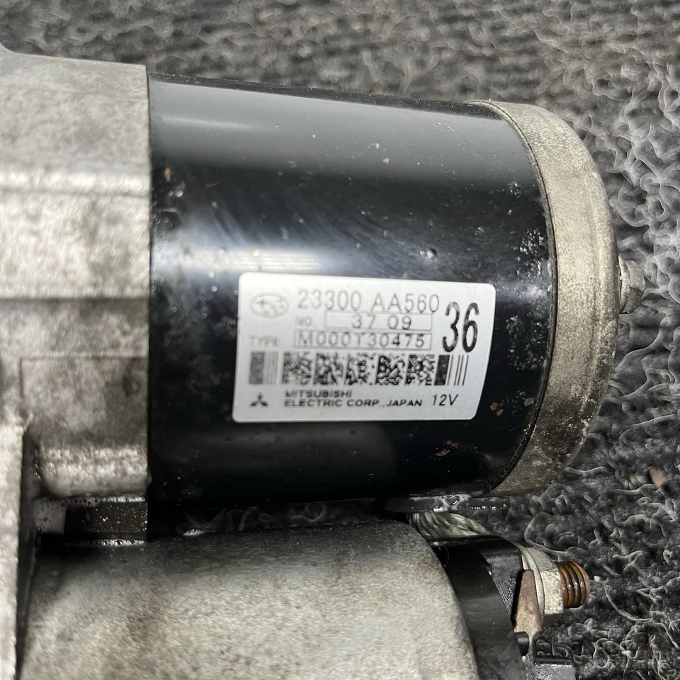 ☑️ Conjunto de motor de arranque Subaru Impreza WRX 2008-2014 de fábrica 23300AA560 OEM Foto 2 de 4