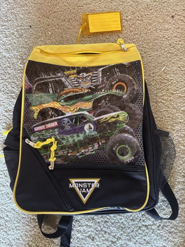 Monster Jam Trucks Grave Digger Max-D DRAGON Backpack - Picture 1 of 8