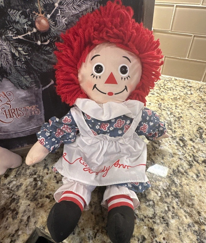 复古孩之宝/掌声 Raggedy Ann and Andy 12 英寸复古布娃娃 — 第 2/4 张图片