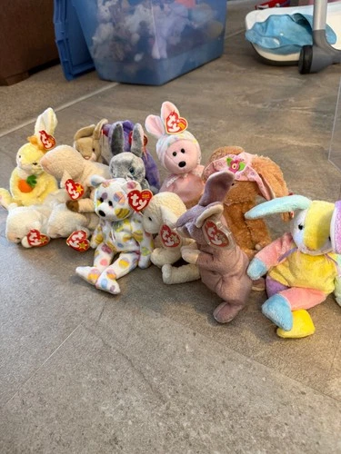 easter lot vintage beanie babies