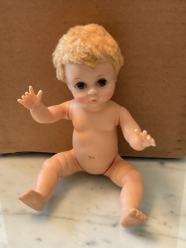 Vintage Madame Alexander Wendy Kins Little Genius Puppe 7,5" Vinyl Drink & Wet # 2 - Bild 2 von 5
