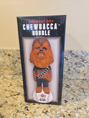 Star Wars Cincinnati Reds MLB Baseball Chewbacca Bobble 2018 Bobblehead NIB