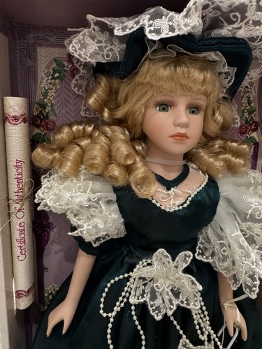 18” Genuine Fine Bisque Porcelain Collector's Choice Doll Hand Painted Authentic - Picture 3 of 14