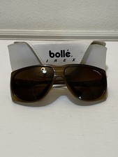 Vintage Bolle IREX 100 Sunglasses Brown Tortoise Frame. With White Leather Pouch