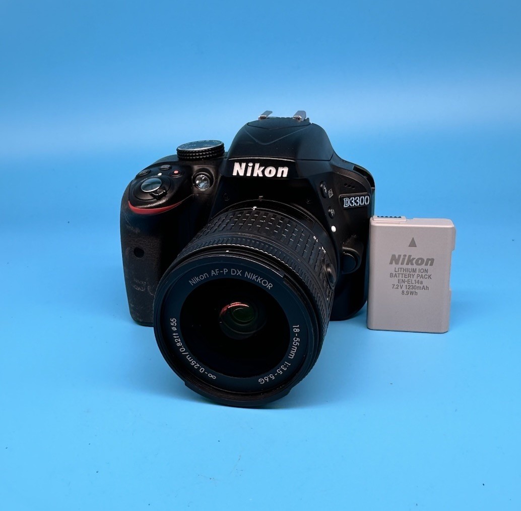 Nikon D3300 24.2MP DSLR Camera with AF-P DX 18-55mm Lens - Tested