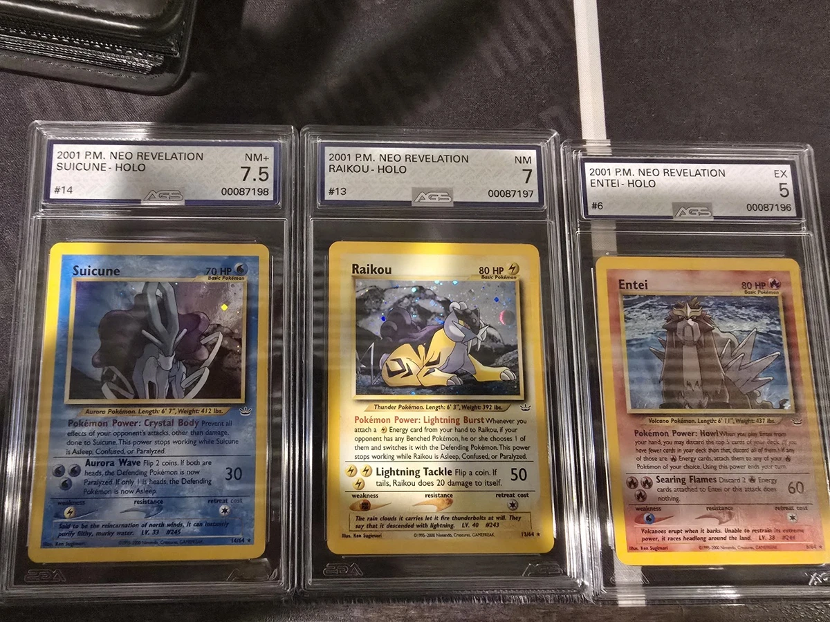 Pokémon Entei Raikou Suicune Individual Trading Cards for sale | eBay