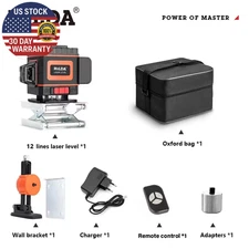 16/12Lines 4D Laser Level Green Line Selfleveling 360 Horizontal and Vertical Su