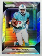 2016 Panini Prizm 272 Leonte Carroo RC Rookie Refractor Miami Dolphins Card. rookie card picture