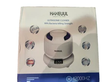 Haneuul Ultrasonic Cleaner with Dentureser - White)