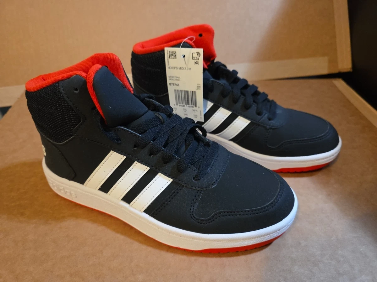 Adidas Hoops 2.0 Mid Black for sale | eBay