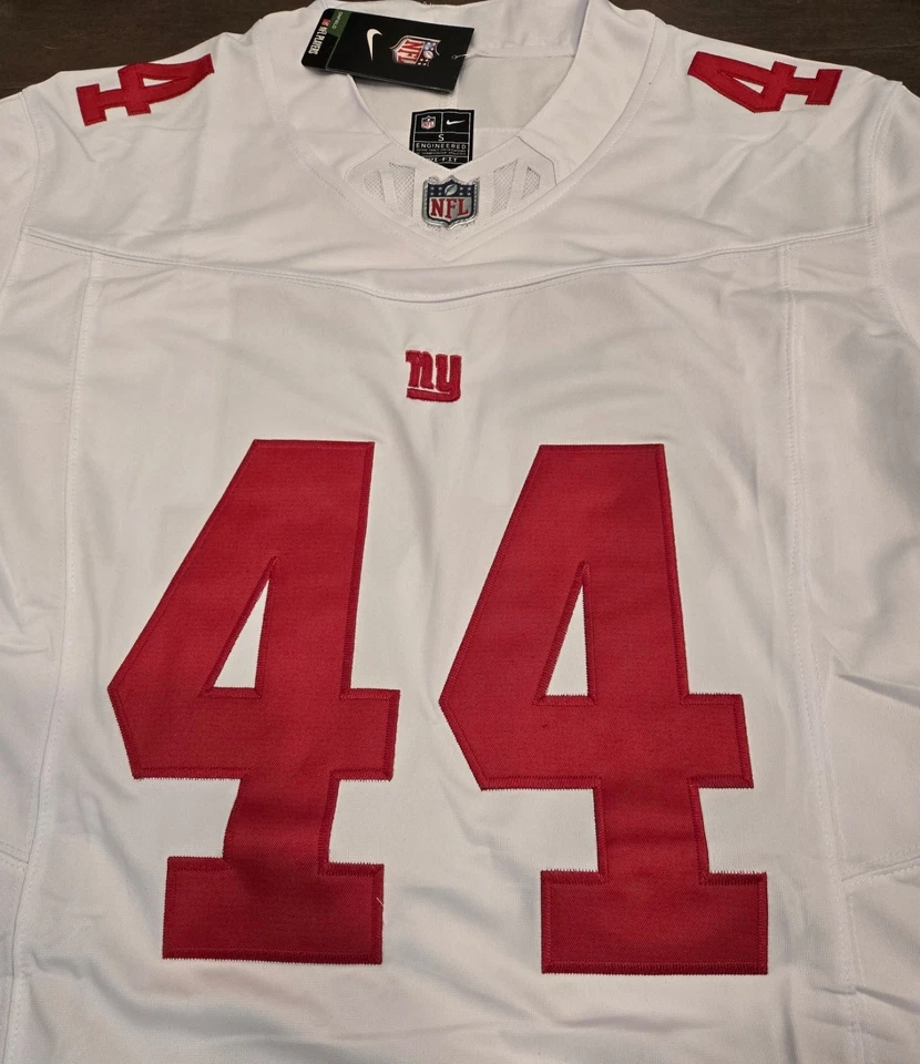 Camiseta deportiva Cam Skattebo #44 New York Giants cosida blanca FUSE - NUEVA CON ETIQUETAS Foto 3 de 3