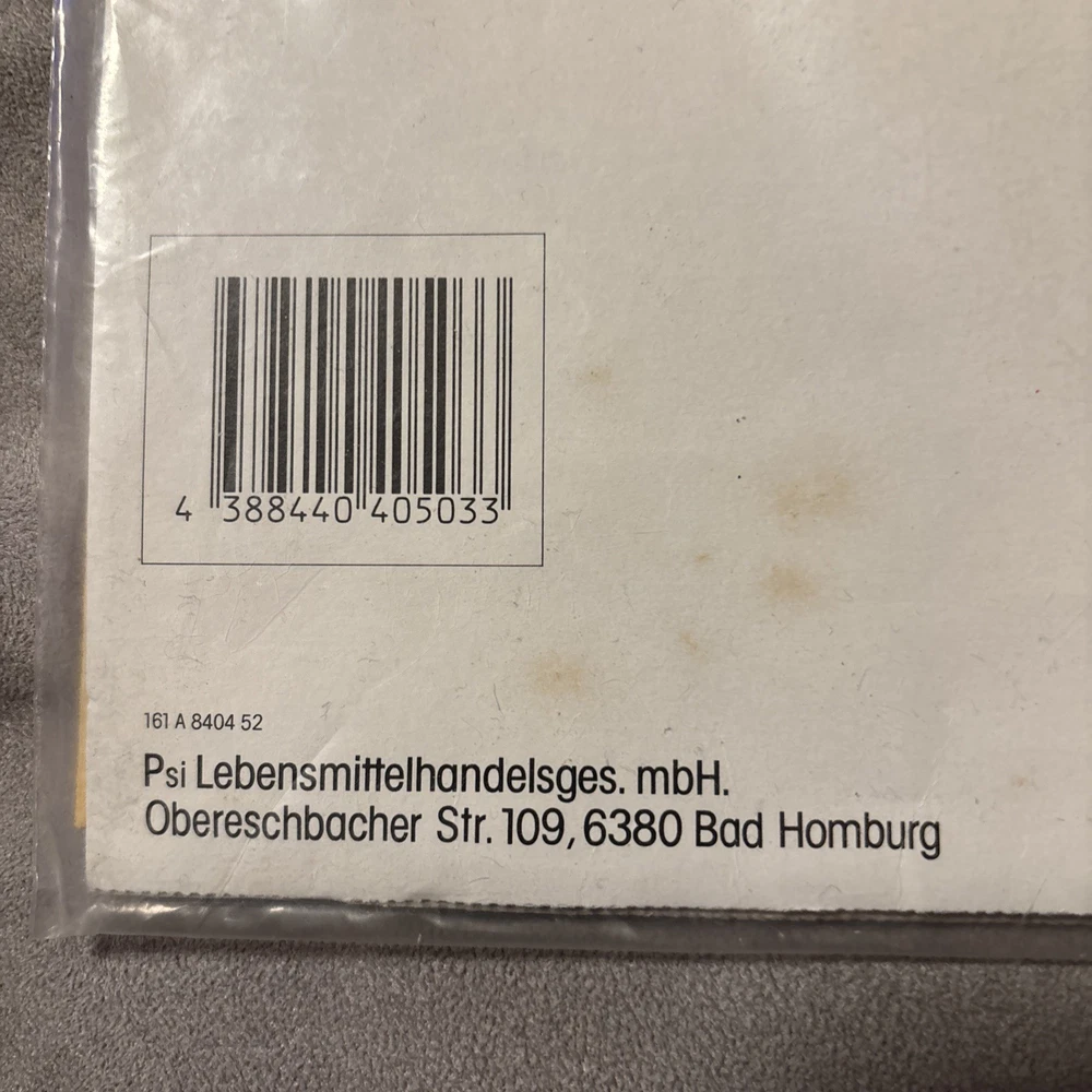 Fenstertuch aus den frühen 90 Jahren mit alter Postleitzahl, Neu zum Sammeln