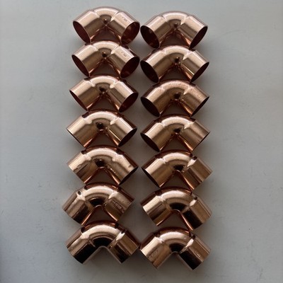 Lot Of (14) 1-1/2  CxC 90 Copper Sweat Elbow