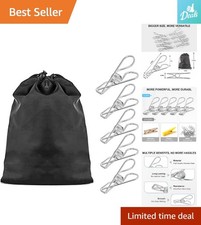 Clothes Pins Heavy Duty Outdoor, 40 Pack Stainless Steel Clothespins, Metal C...