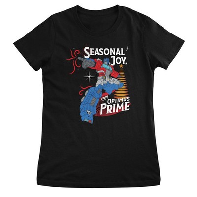 Licensed Transformers - Seasonal Joy From Optimus Prime Christmas Women T-Shirt