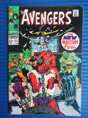AVENGERS # 54 - (VF-) -THE NEW MASTERS OF EVIL-ULTRON-JARVIS-BLACK PANTHER-WASP