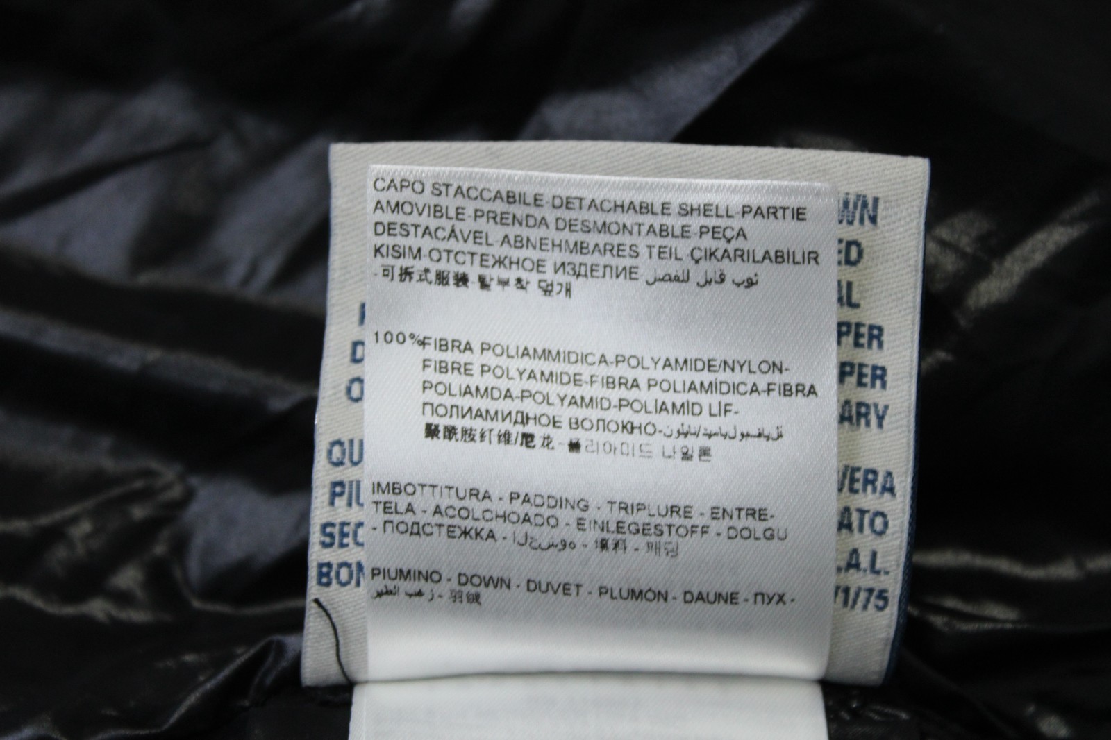 Moncler Black Long Sleeve Mock Neck Body-Warmer Button Puffer Jacket Size 2 thumbnail 19