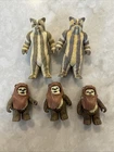 5 Vintage Kenner Star Wars Figures Bundle Lot of Ewoks Wicket and Logray