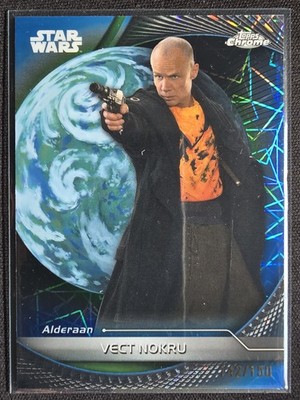 2025 Topps Star Wars Hyperspace #15 Vect Nokru Blue Lazer Refractor
