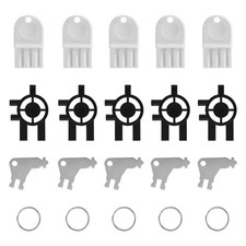 20pcs Paper Towel Dispenser Key with Rings Set for Cintas Sanis, 3-in-1 Soa...