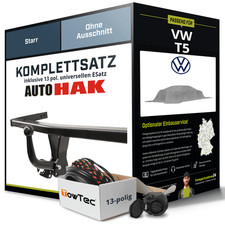 Anhängerkupplung starr für VW T5 +E-Satz (AHK+ES) KIT NEU