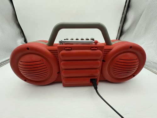 Philips Roller Moving Sound D 8007 iconic boombox red color Cassette Not Working - Foto 6 di 12