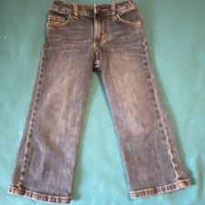 Wrangler Classic Boot Boys Jeans 4 Regular Blue Denim Adjustable Waist