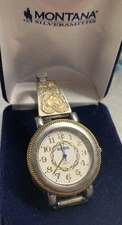 Montana Silversmiths Watch Womens Gold/Silver Tone Needs New Battery