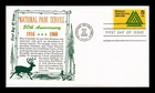 DR JIM STAMPS US COVER NATIONAL PARKS 50TH ANNIVERSARY FDC KHOL KRAFT