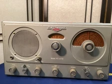 VINTAGE NATIONAL RADIO NC-57B HAM RADIO SHORTWAVE RECEIVER UNIT WORKS CLEAN