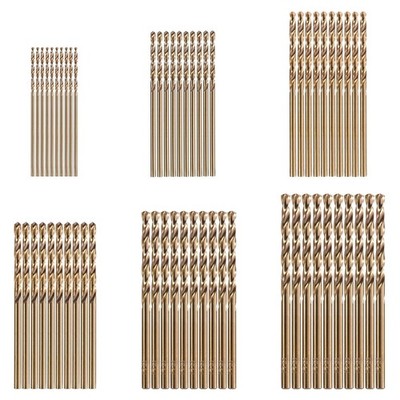 HPMAISON 60 Stück 1mm-3.5mm M35 HSS Cobalt Bohrer Kobalt Jobber Bohrer Set 