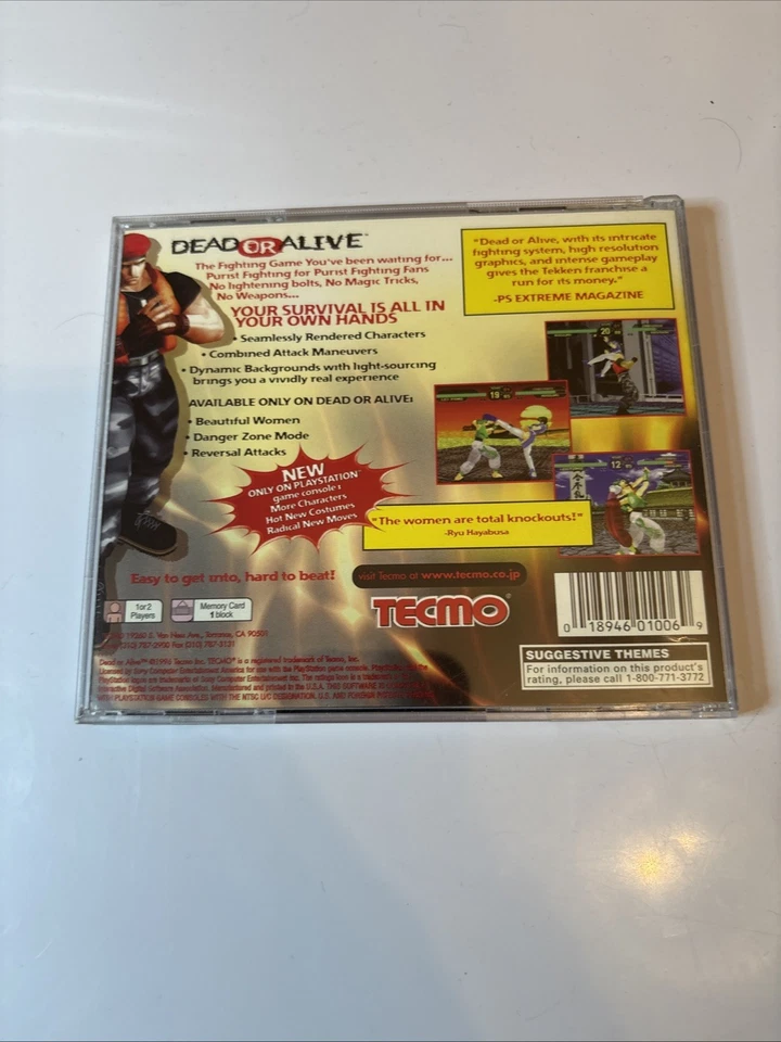 Dead or Alive (Sony PlayStation 1, 1998) PS1 - Image 2 of 4