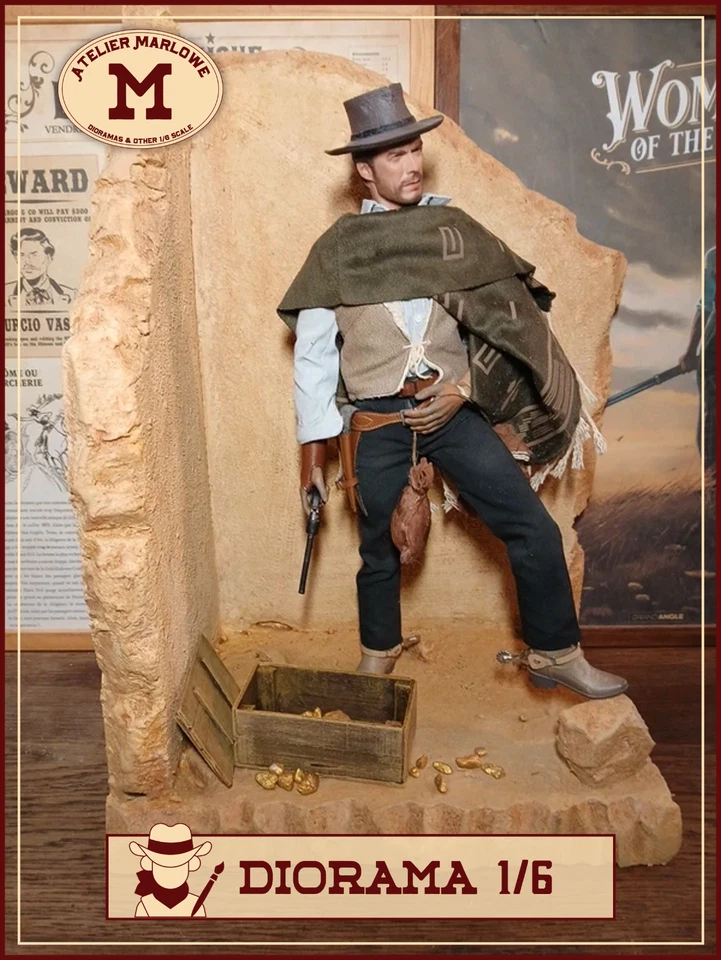 Diorama 1/6 scale western ruines - Photo 1/4