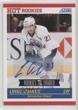 2010-11 Score Rookies & Traded Signatures Linus Omark #607 Auto n8a