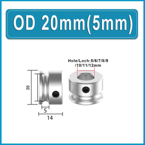 Alu PU Einzelner Rillenriemenscheibe Antriebs Riemenscheibe Ø20-80mm Loch 5-15mm - Bild 17 von 232