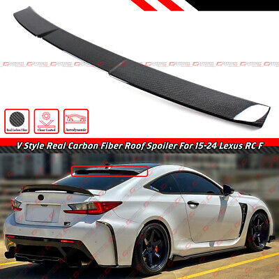 FOR 2015-24 LEXUS RC300 RC350 RC F V STYLE CARBON FIBER REAR FOR 2015-24 LEXUS RC300 RC350 RC F V STYLE CARBON FIBER REAR