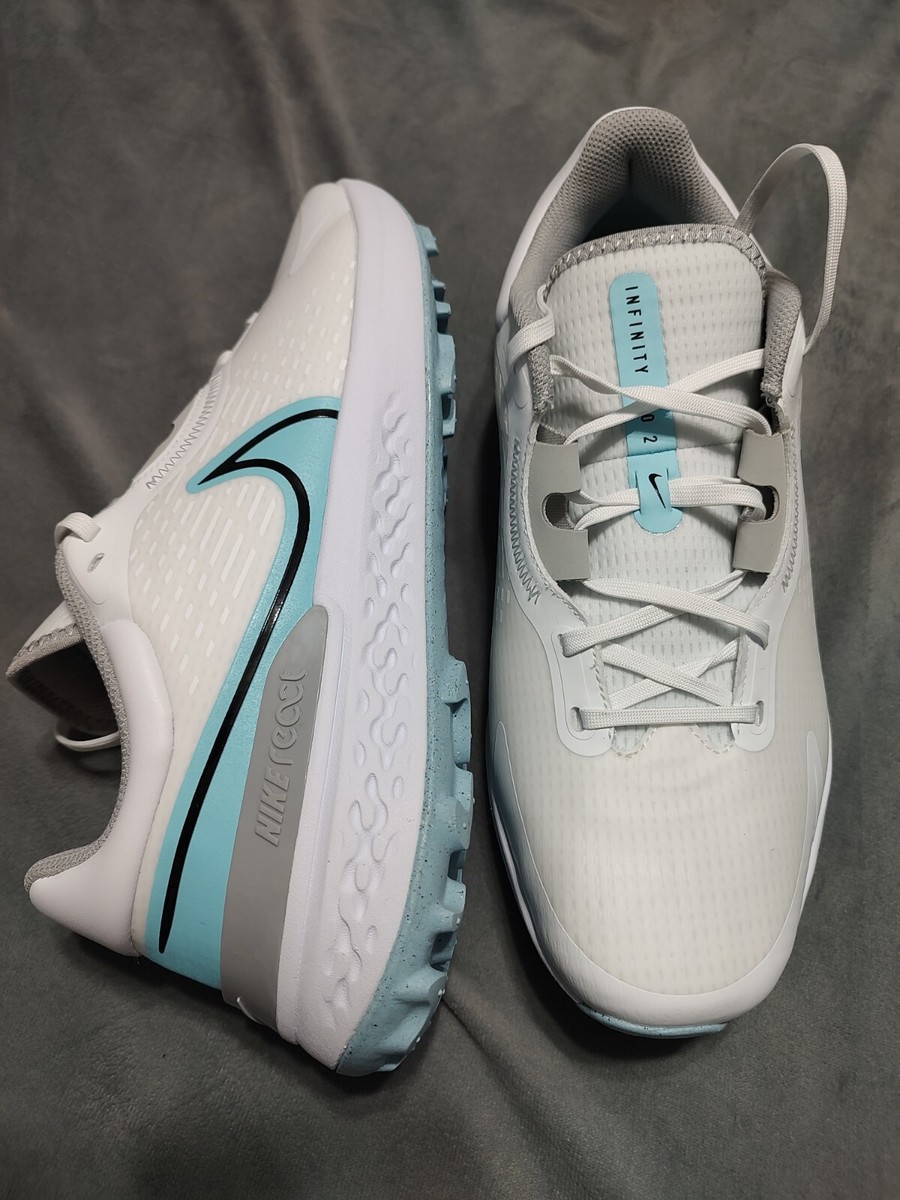 Nike Infinity Pro 2 White Copa Spikeless Golf Shoes DM8449-114