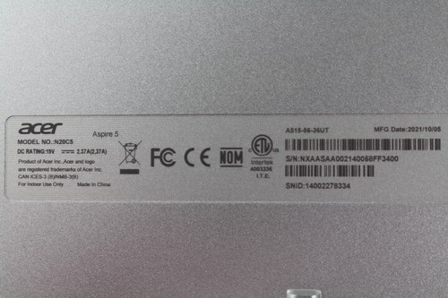ACER A515-56-36UT | CORE I3-1115G4 | 256GB | 8GB RAM | NO OS/NO POWER ADAPTER - Picture 7 of 7