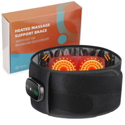 AFDEAL Elektrisch Infrarot Massagegürtel mit Wärme & Vibration Taille Heizgürtel Bauch