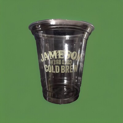 Jameson Cold Brew 15oz Plastic Cups And Lids Set Of 25 Free Ship USA