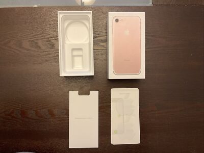 Apple iPhone 7 Rose Gold 32GB Box Original Retail Box Only w/Stickers