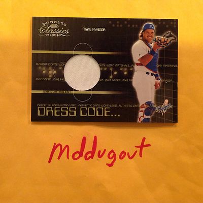 2003 Donruss Classics Kleid Code Mike Piazza #DC-19 Hof Used Trikot 020/500 Aus