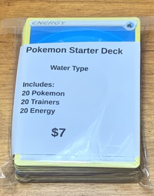 Pokemon Custom Starter Deck - Water Type - 60 Cards Rotation Legal | eBay Pokemon Custom Starter Deck - Water Type - 60 Cards Rotation Legal | eBay