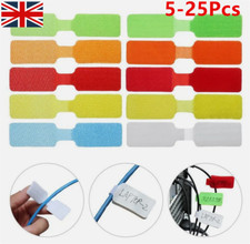 5-25X Cable Labels Multi Color Cord Labels Wire Labels Cable Tags and Wire UK..