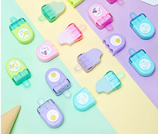 Cute Rare Eraser Popsicle Shape School Supplies Party Gift Price is for 4pcs
