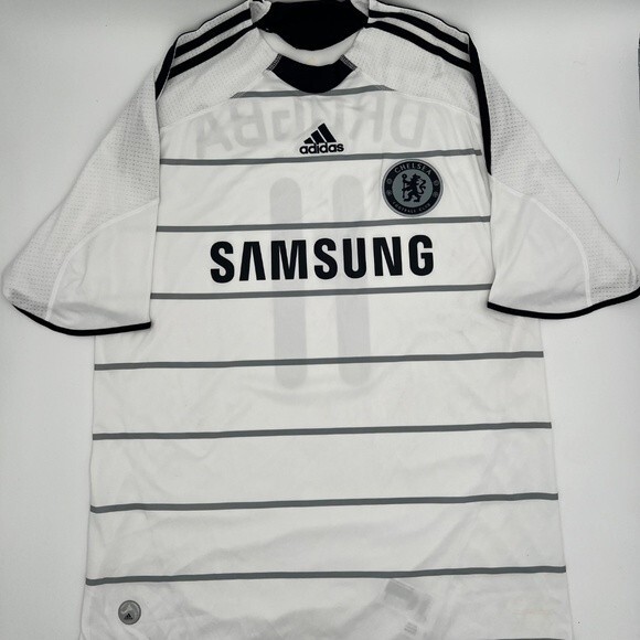 Drogba #11 Chelsea FC 2009/2010 Third ORIGINAL Adidas VTG